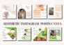 editable canva templates, aesthetic instagram post design for an attractive feed